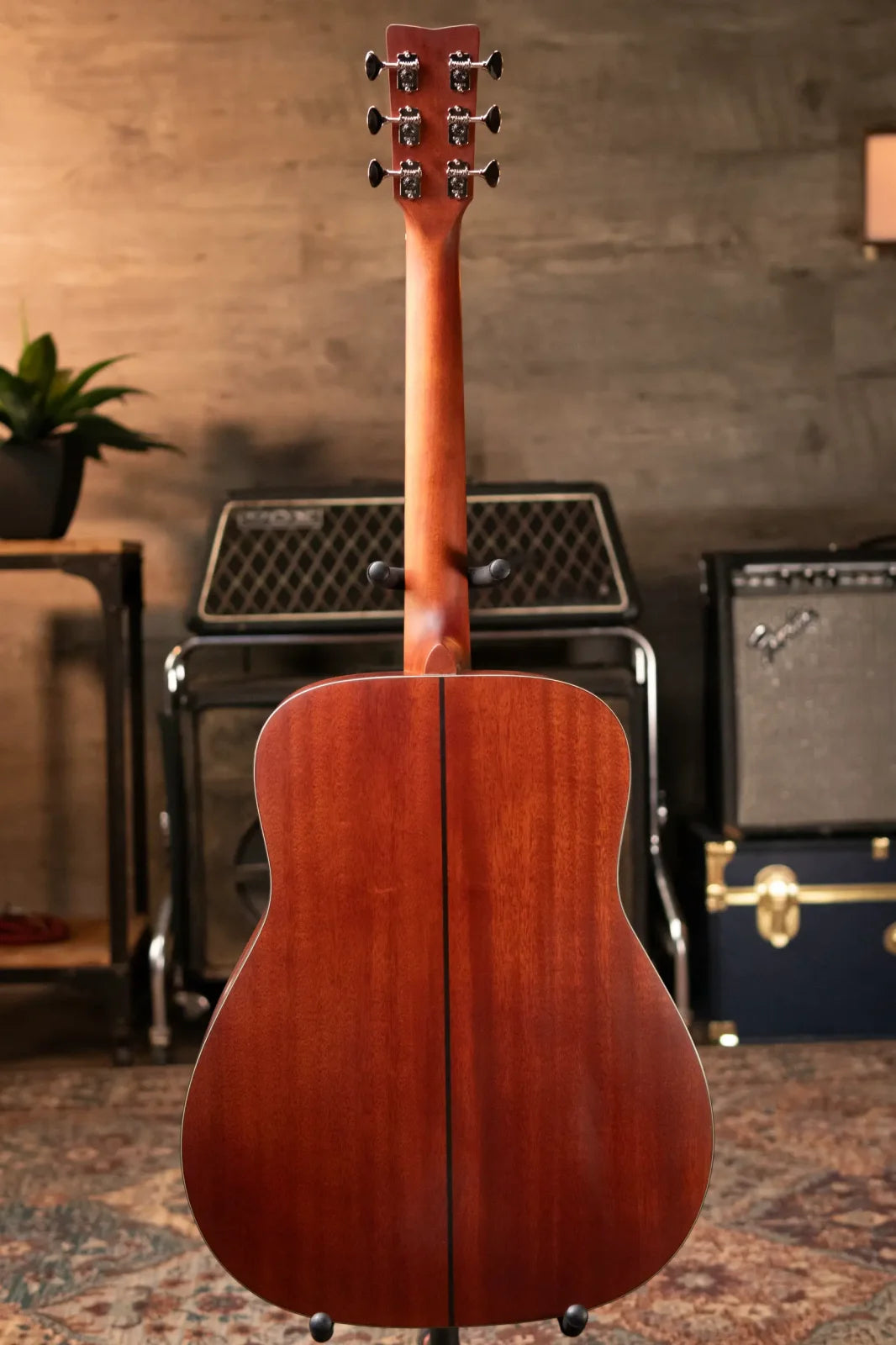 Yamaha FG5 Red Label Folk Guitar with Hardshell Case