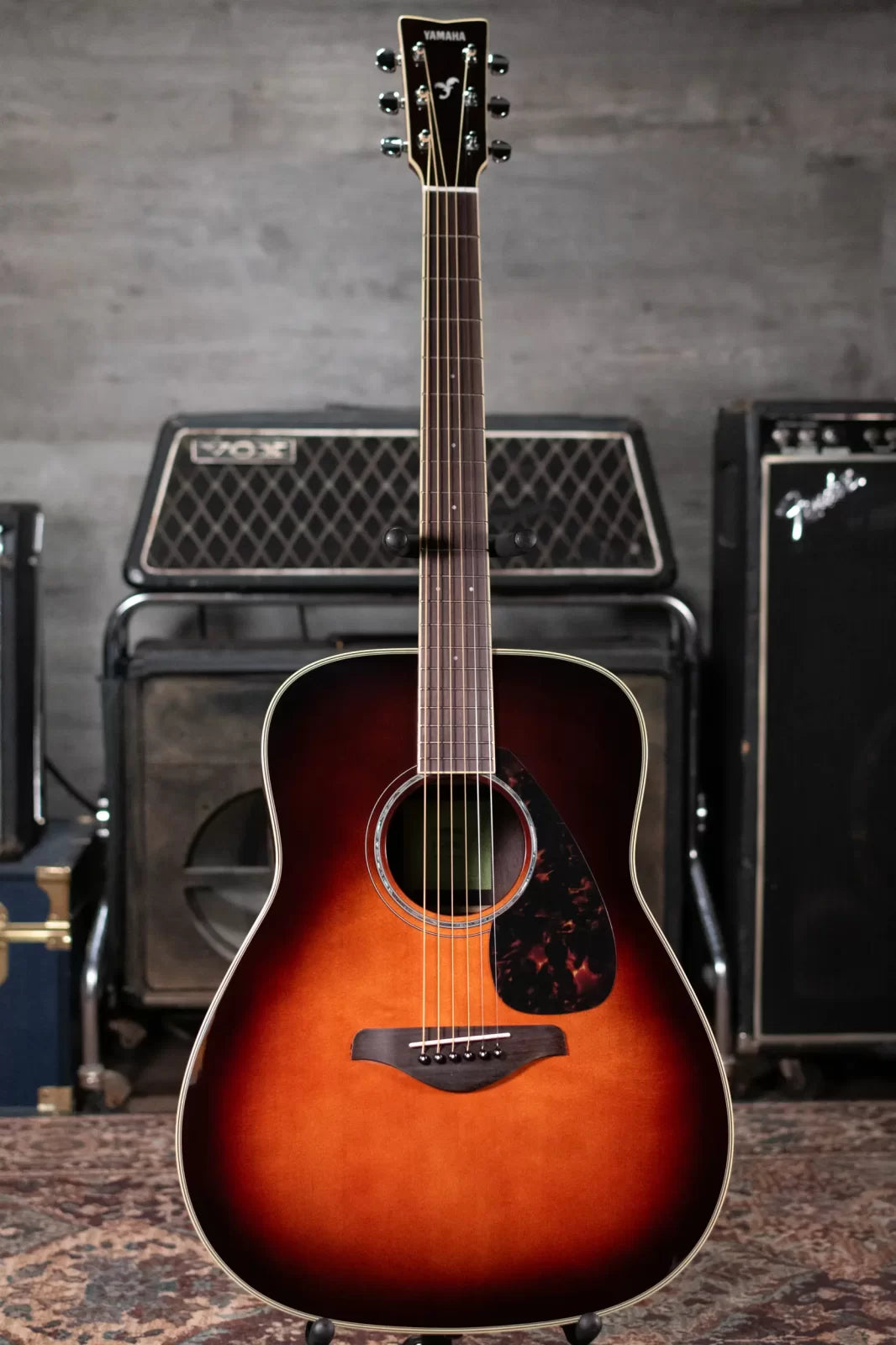new Yamaha FG830 TBS Acoustic Guitar Tobacco Sun Burst haggertys 02