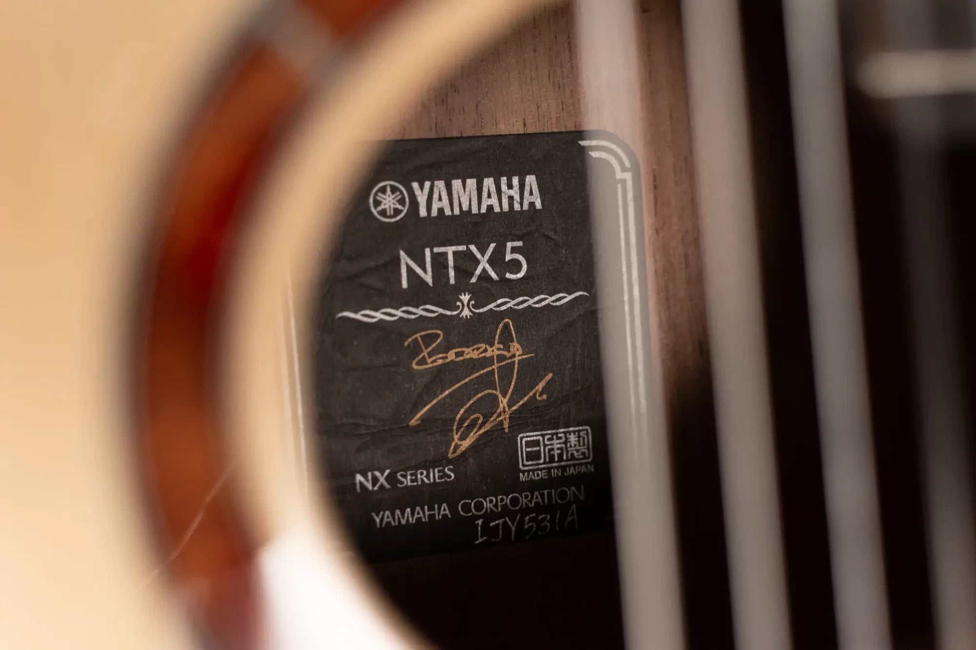 Yamaha NTX5 Acoustic/Electric Guitar - Natural with Gig Bag