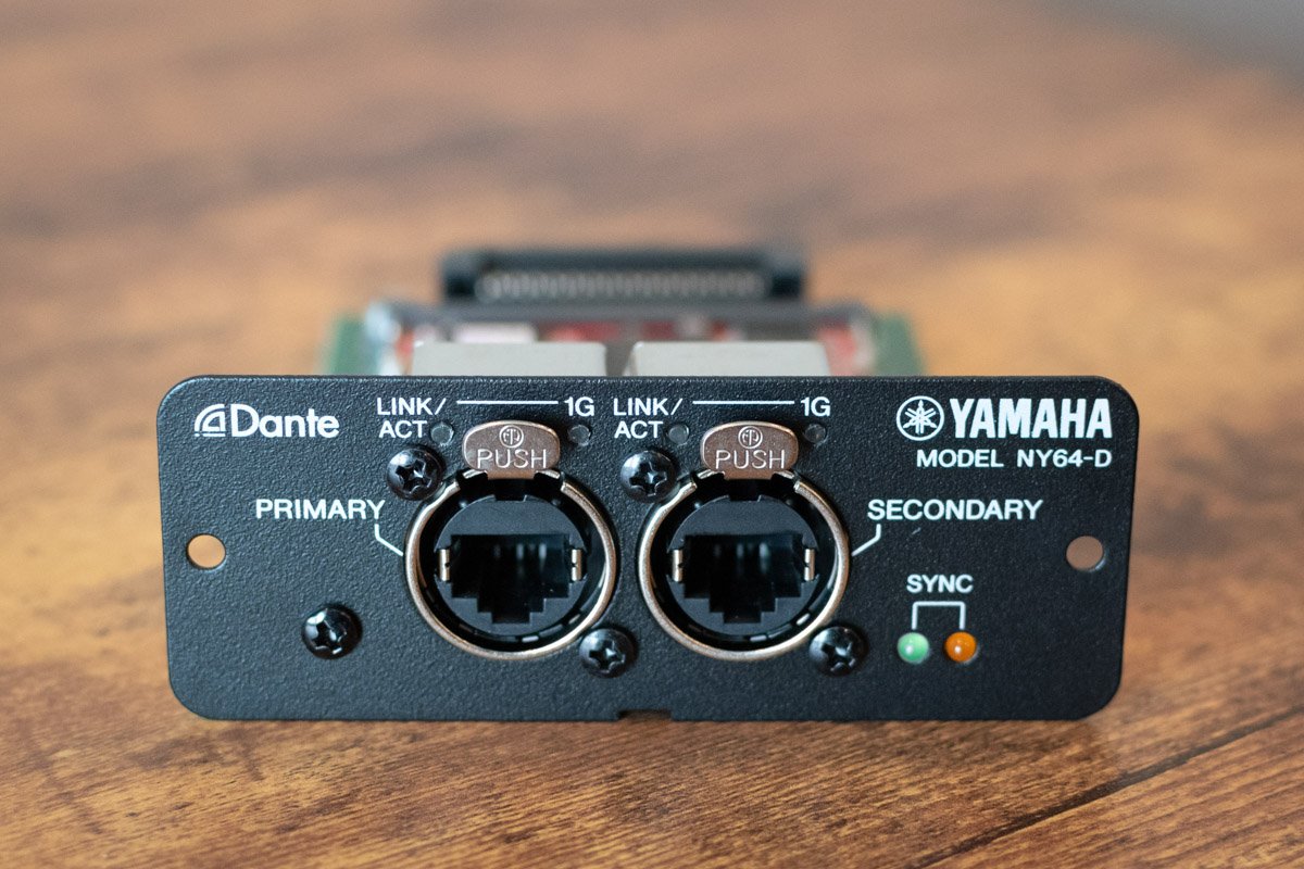 new Yamaha NY64 D Audio Interface Dante Expansion Card For TF Mixers haggertys 2