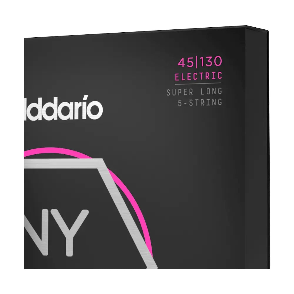 D'Addario NYXL45130SL Nickel Wound Bass Guitar Strings - .045-.130 Regular Light Super Long Scale 5-String