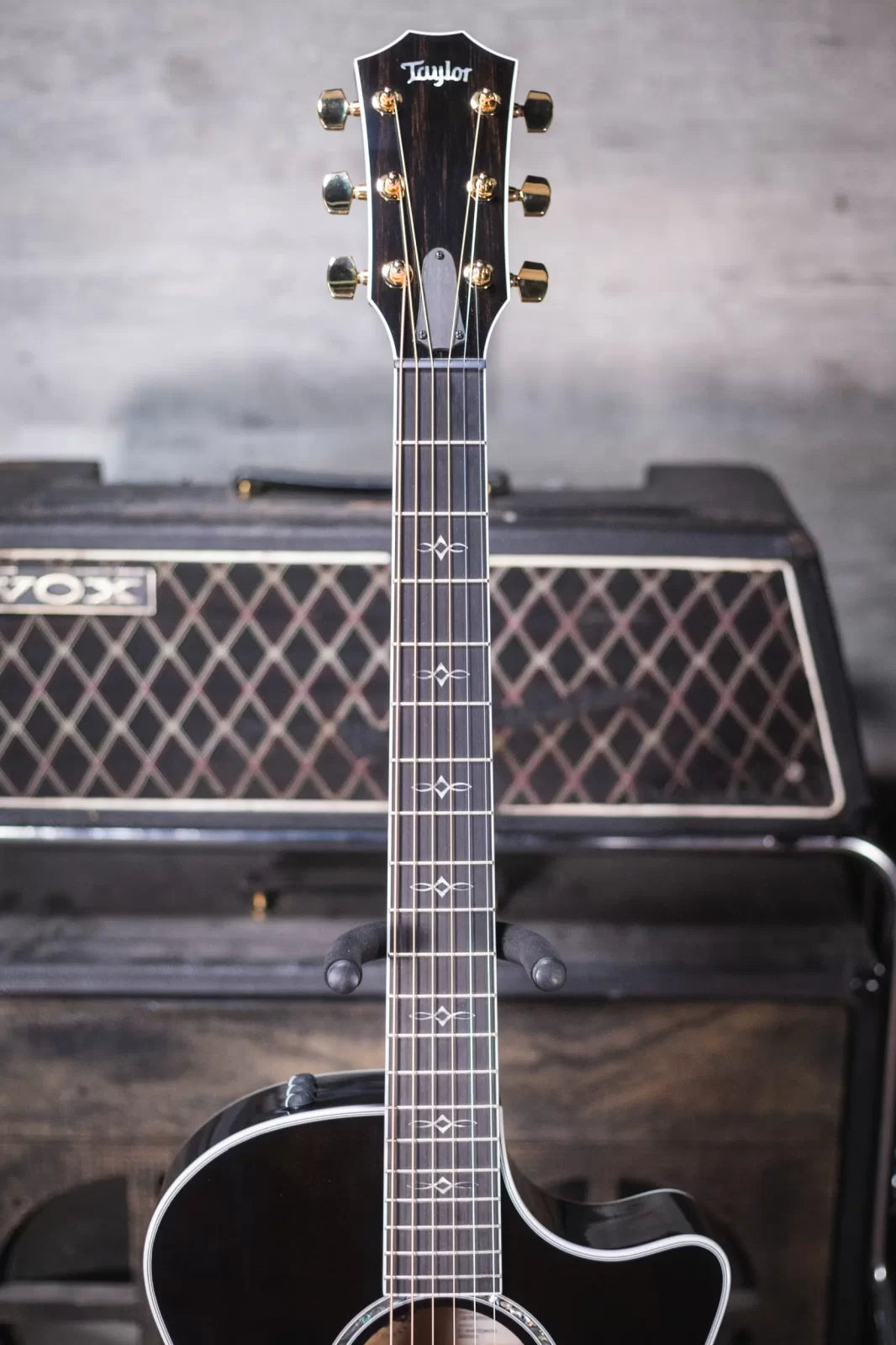 Taylor 614ce Special Edition Grand Auditorium Acoustic/Electric Guitar - Gaslamp Black with Hardshell Case