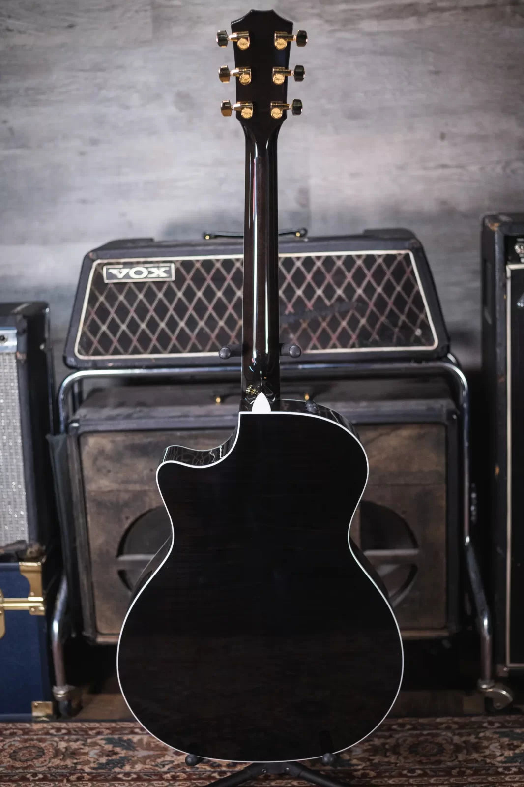 Taylor 614ce Special Edition Grand Auditorium Acoustic/Electric Guitar - Gaslamp Black with Hardshell Case