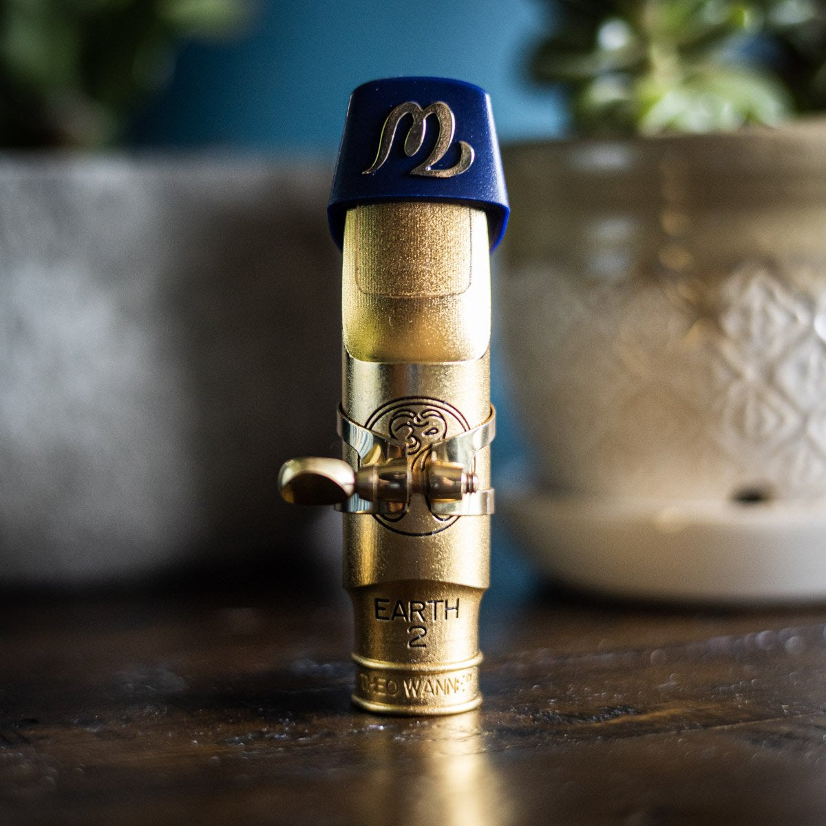 Theo Wanne Elements: Earth 2 Alto Gold Saxophone Mouthpiece Size 8, EA2-AG8