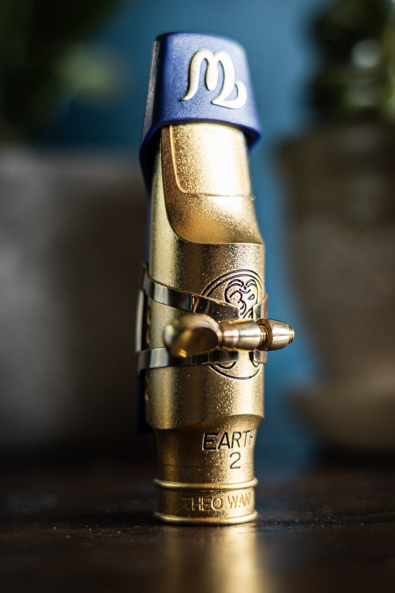 Theo Wanne Elements: Earth 2 Alto Gold Saxophone Mouthpiece Size 8, EA2-AG8