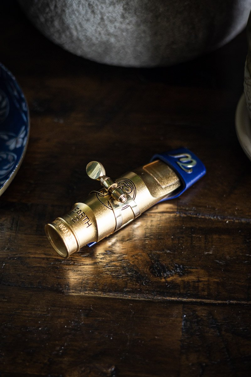 Theo Wanne Elements: Earth 2 Alto Gold Saxophone Mouthpiece Size 8, EA2-AG8