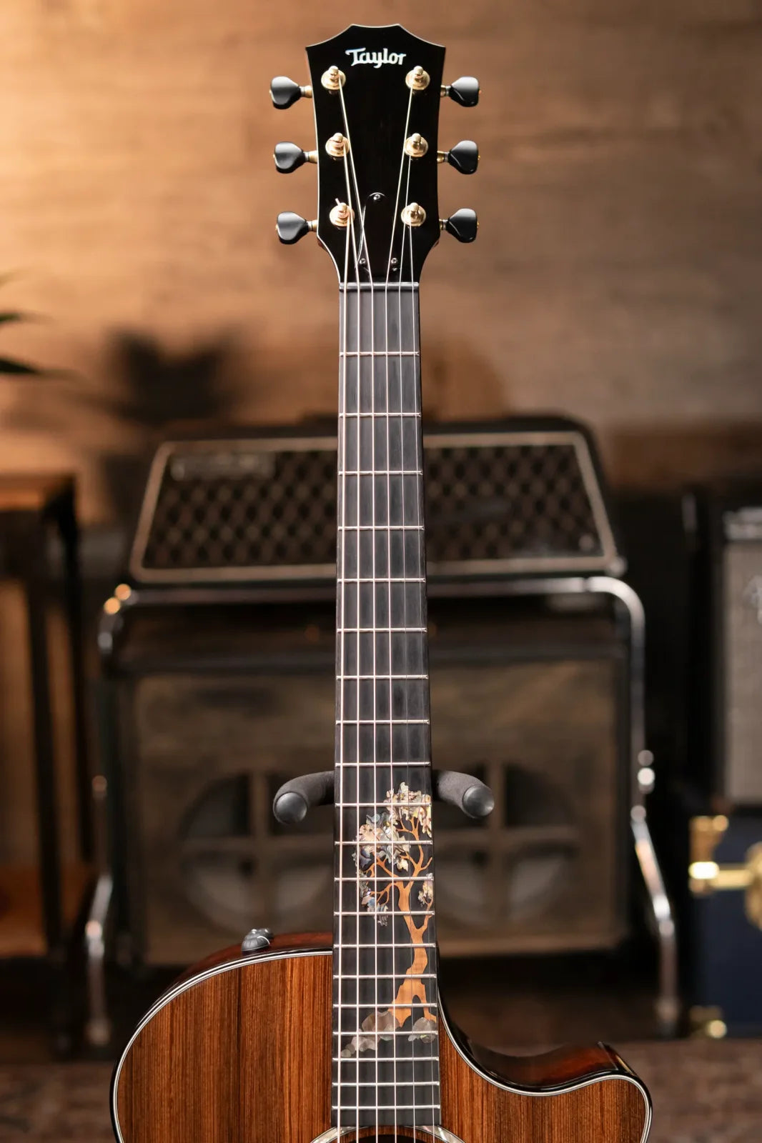 Taylor Custom Grand Auditorium Acoustic/Electric Guitar Master Grade Koa/Sinker Redwood - Used