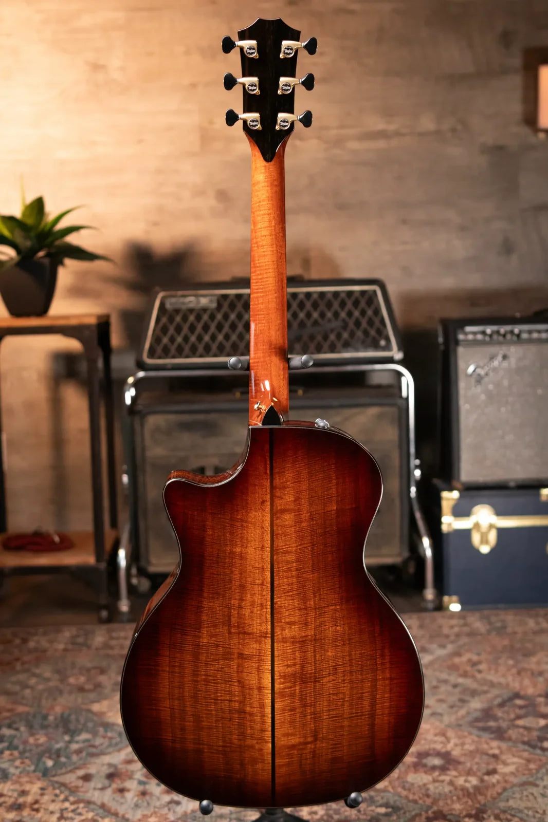 Taylor Custom Grand Auditorium Acoustic/Electric Guitar Master Grade Koa/Sinker Redwood - Used