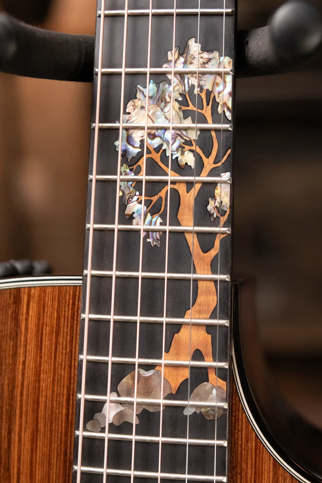 Taylor Custom Grand Auditorium Acoustic/Electric Guitar Master Grade Koa/Sinker Redwood - Used