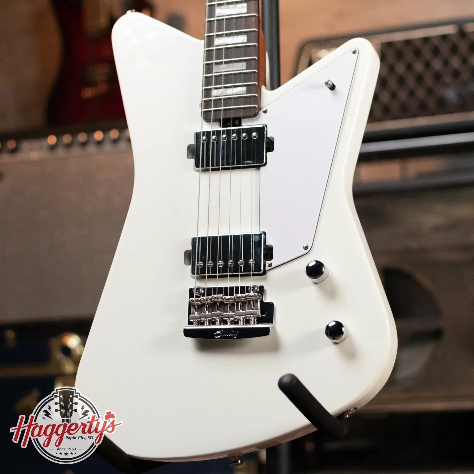 Sterling by Music Man Mariposa Electric Guitar - Imperial White