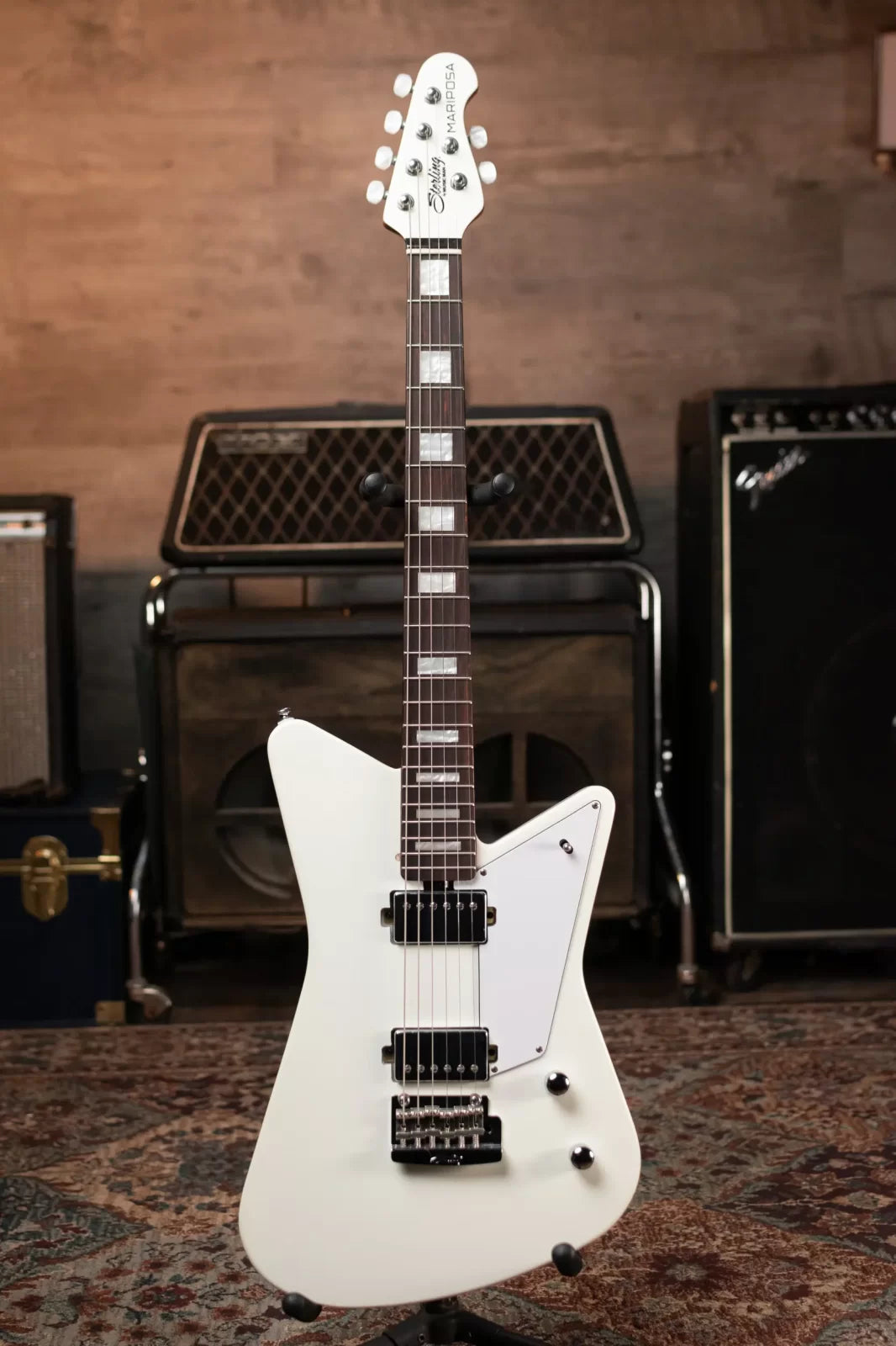 Sterling by Music Man Mariposa Electric Guitar - Imperial White