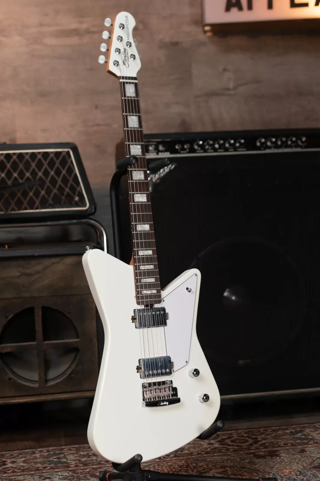 Sterling by Music Man Mariposa Electric Guitar - Imperial White