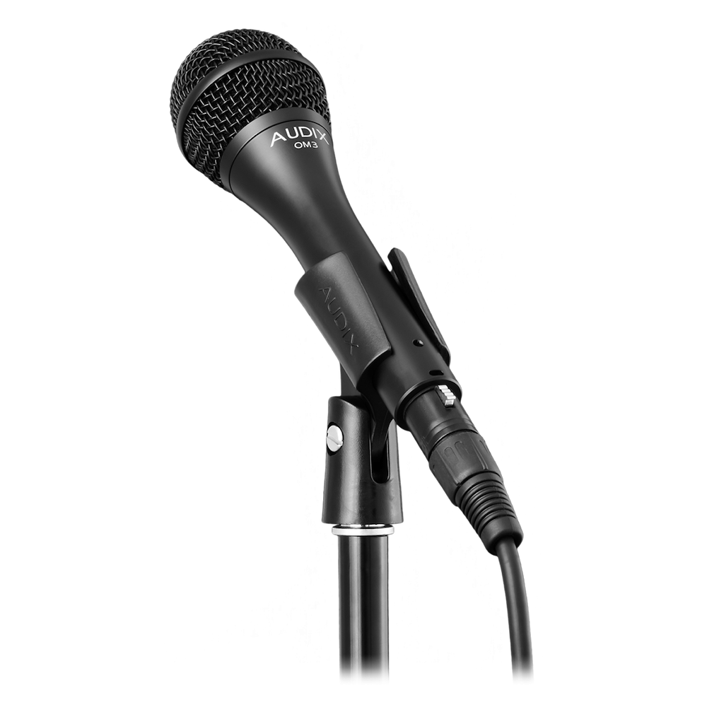 Audix OM3 Dynamic Vocal Mic with Clip and Pounch