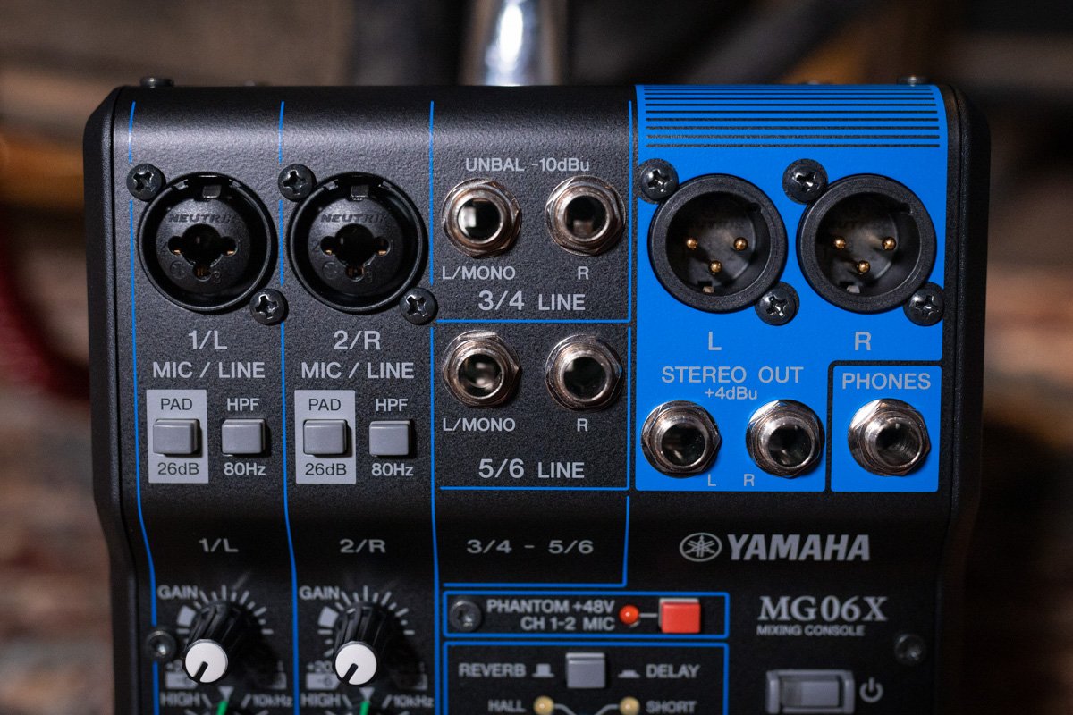 Yamaha MG06X 6-Channel Analog Mixer with Effects & USB Interface