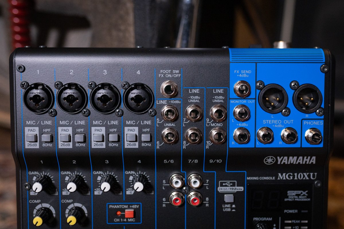 Yamaha MG10XU 10-Channel Analog Mixer with Effects & USB Interface