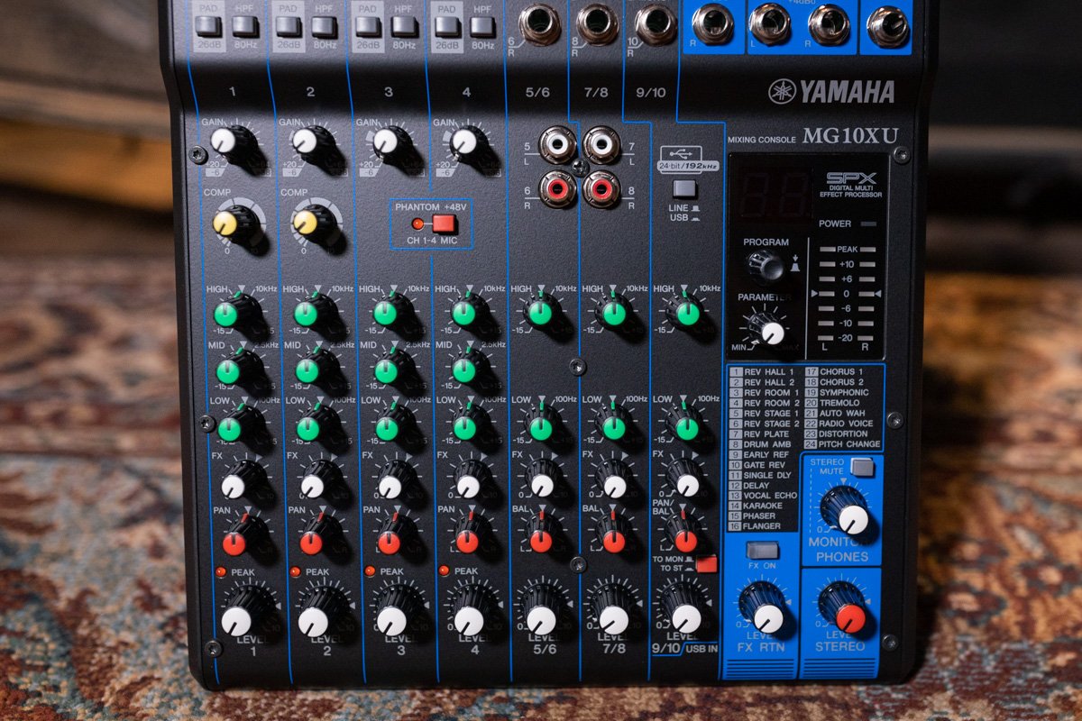 Yamaha MG10XU 10-Channel Analog Mixer with Effects & USB Interface