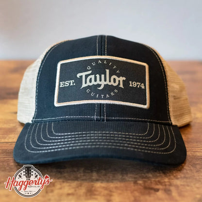 Taylor Guitars - Trucker Cap Black/Khaki - Taylor Patch