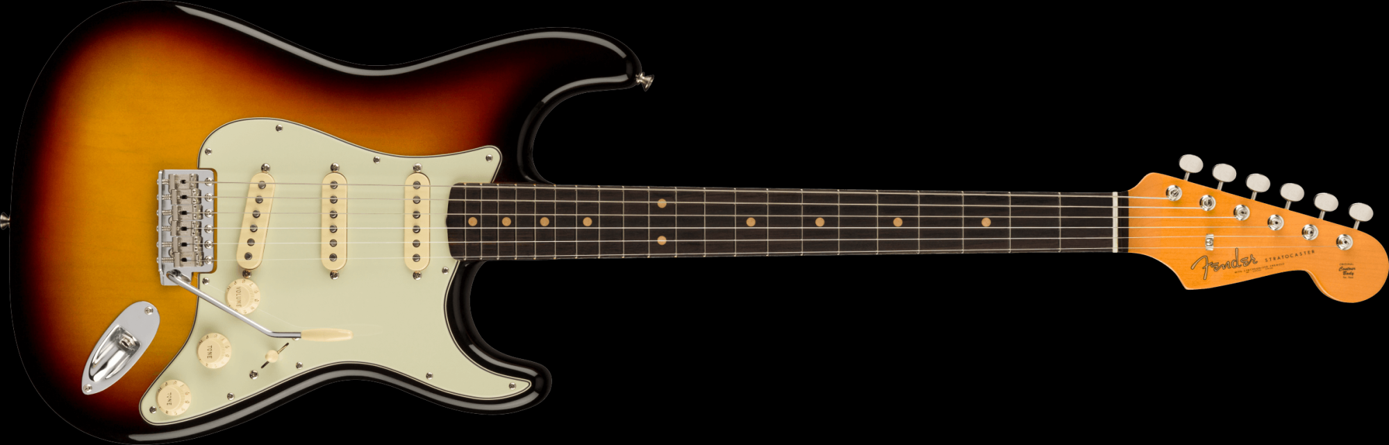 Fender American Vintage II 1961 Stratocaster Rosewood Fingerboard - 3-Color Sunburst with Hardshell Case