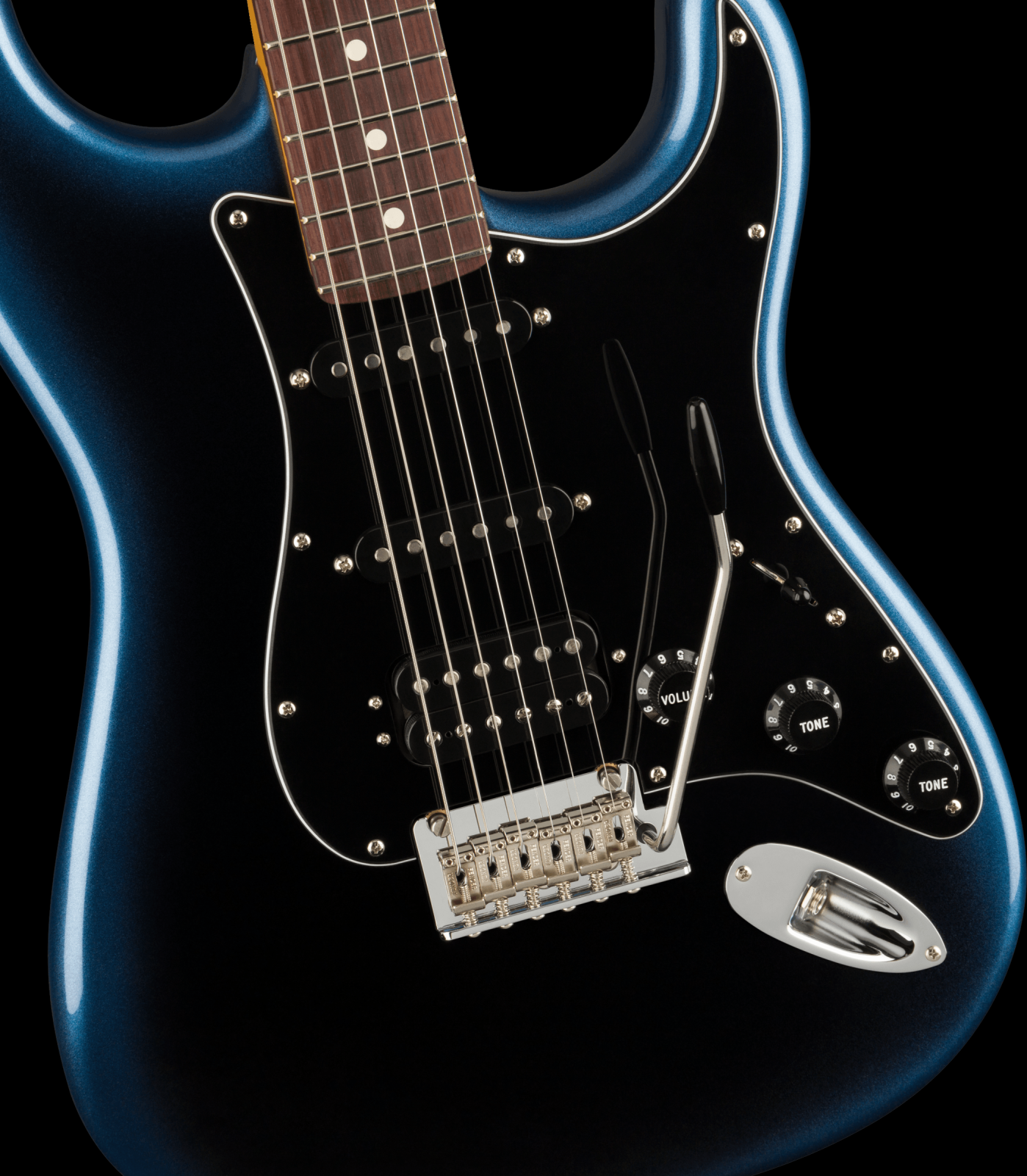 Fender American Professional II Stratocaster HSS Electric Guitar - Dark Night with Hardshell Case