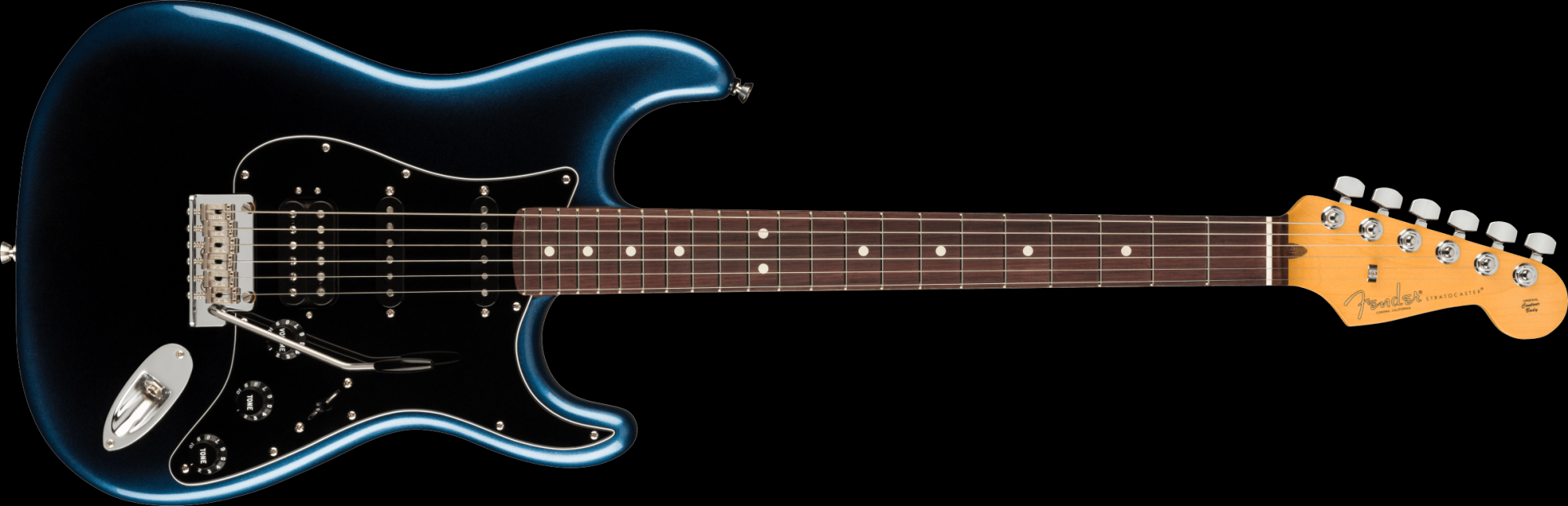 Fender American Professional II Stratocaster HSS Electric Guitar - Dark Night with Hardshell Case
