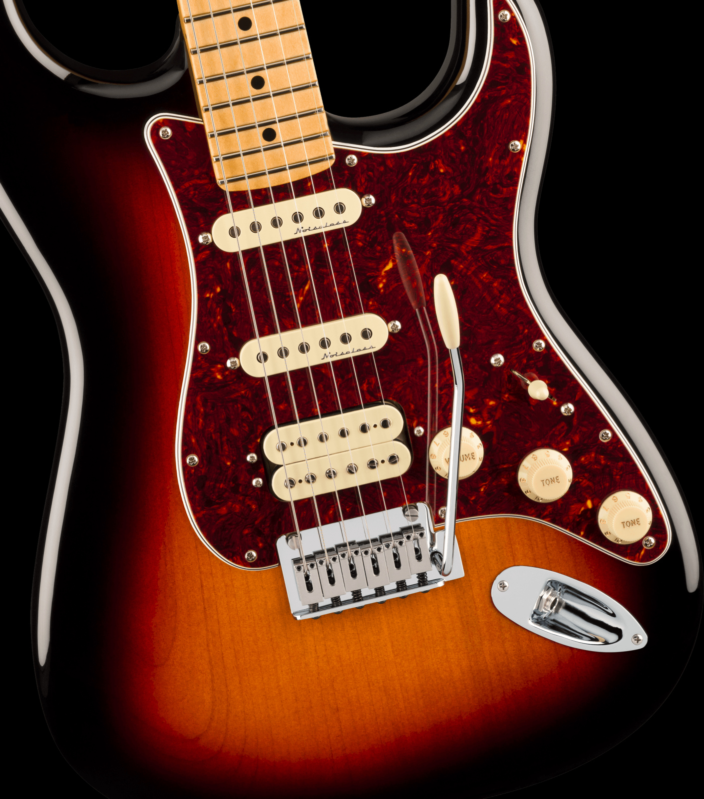 Fender Player II Modified Stratocaster HSS, Maple Fingerboard Electric Guitar - 3-Color Sunburst with Deluxe Gig Bag