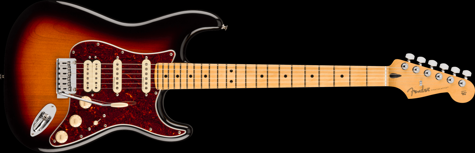 Fender Player II Modified Stratocaster HSS, Maple Fingerboard Electric Guitar - 3-Color Sunburst with Deluxe Gig Bag