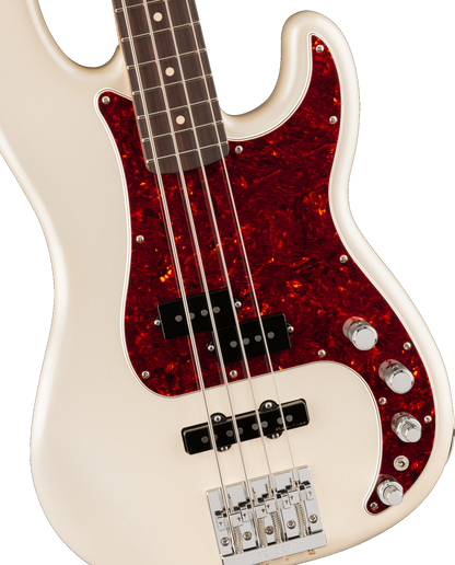 Fender Player II Modified Active Precision Bass, Rosewood Fingerboard - Olympic Pearl with Deluxe Gig Bag