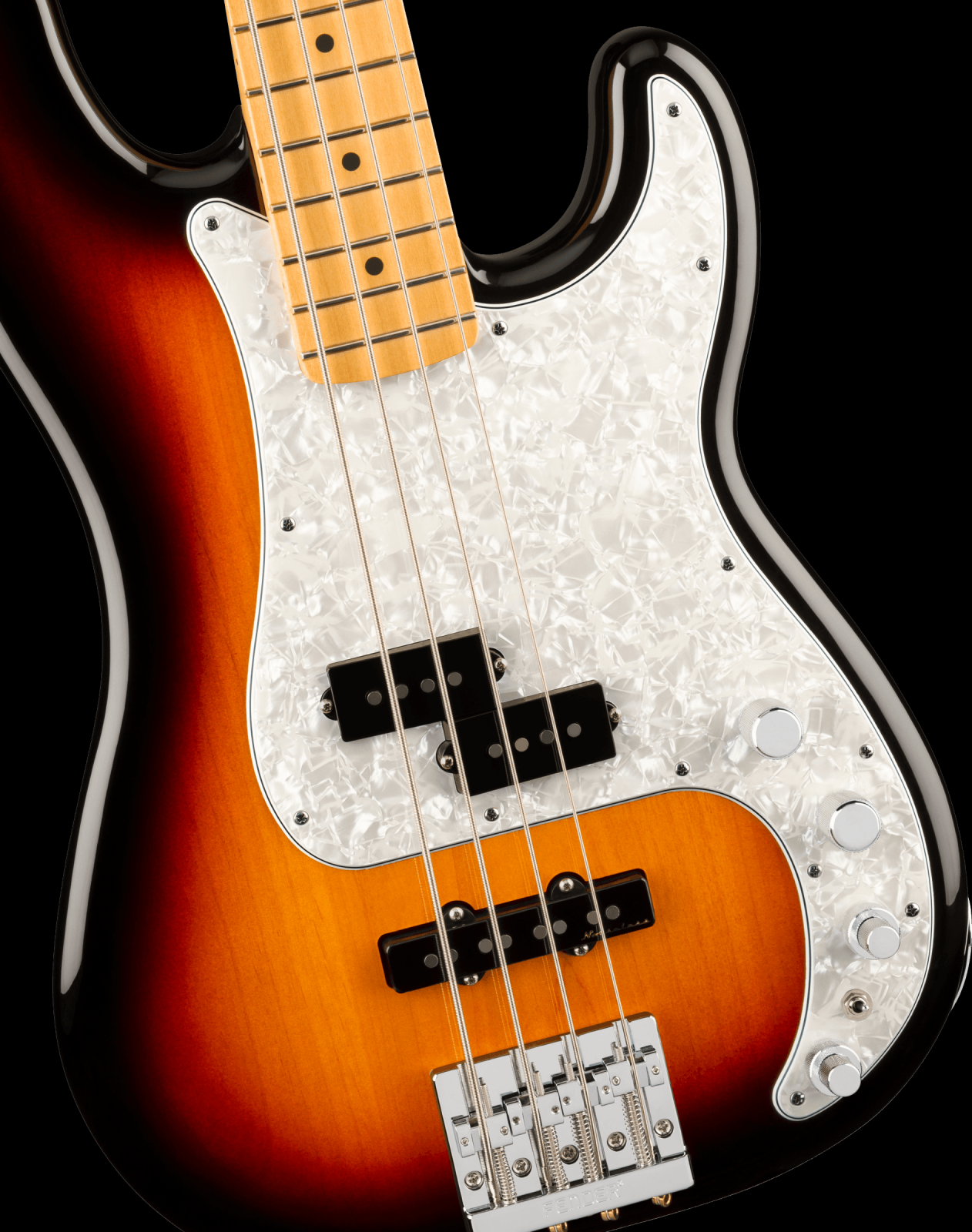 Fender Player II Modified Active Precision Bass, Maple Fingerboard - 3 Tone Sunburst with Deluxe Gig Bag