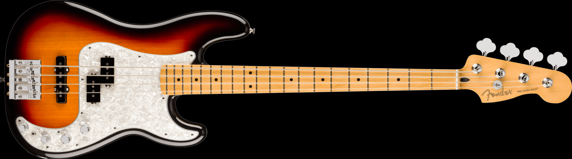 Fender Player II Modified Active Precision Bass, Maple Fingerboard - 3 Tone Sunburst with Deluxe Gig Bag