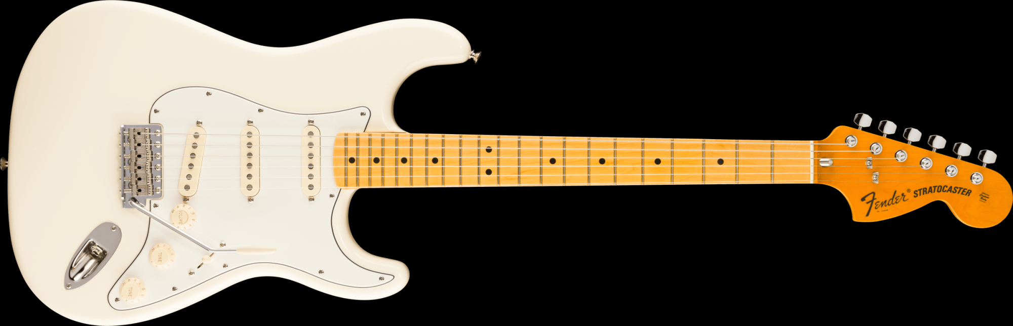 Fender Limited Edition American Vintage II '73 Stratocaster Electric Guitar, Maple Fingerboard - Olympic White with Hardshell Case