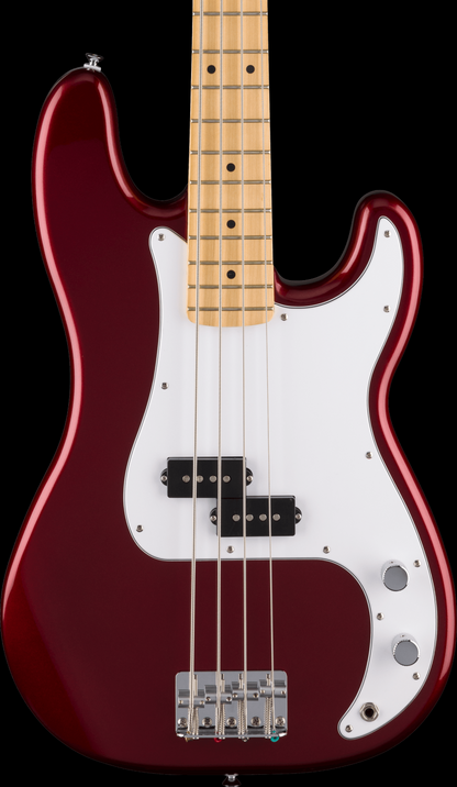 Fender Standard Precision Bass, Maple Fingerboard, White Pickguard - Candy Cola