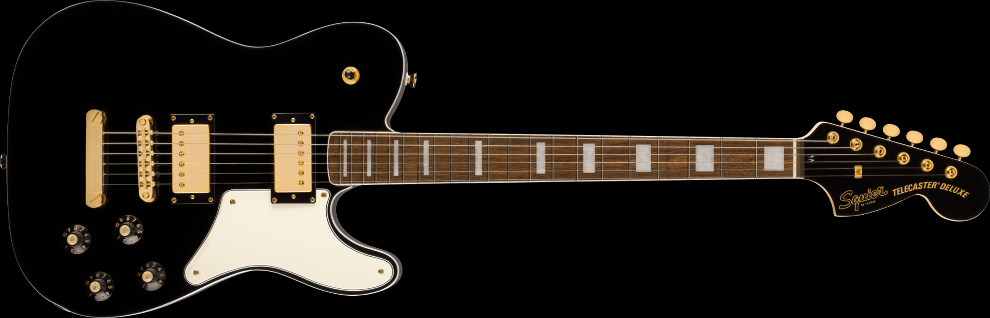 Squier Limited Edition Paranormal Troublemaker Telecaster Deluxe Electric Guitar - Black