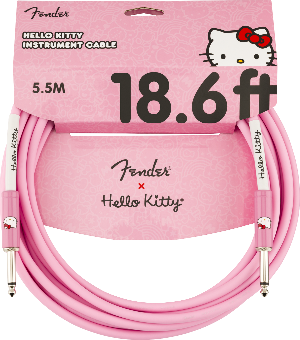 Fender x Hello Kitty 18.6' Instrument Cable - Pink