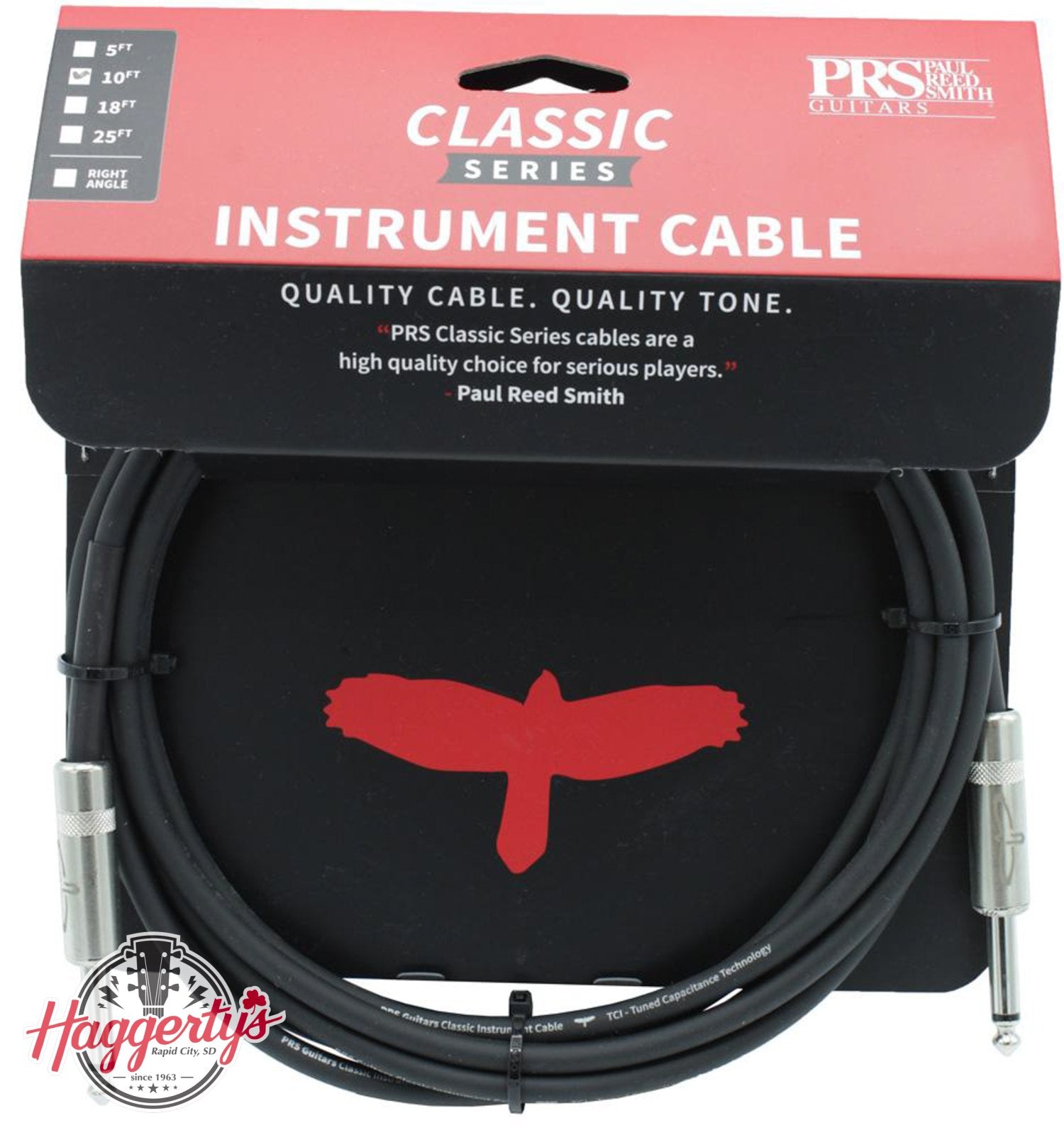 PRS 10ft Classic Instrument Cable Straight-Straight