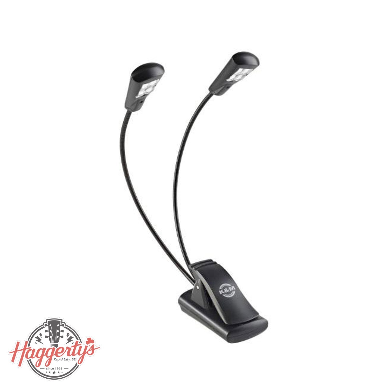 K&M Music Stand Light Dual Head 4 LED Flexlight