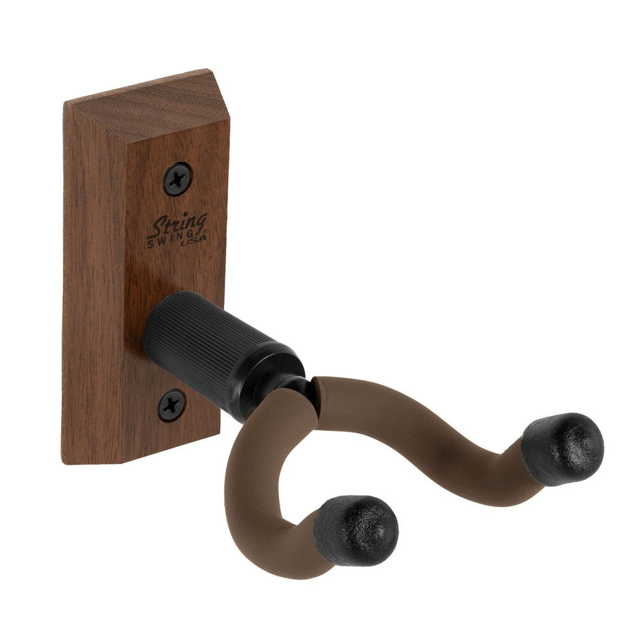 String Swing Home & Studio Guitar Keeper Wall Mount - Black Walnut