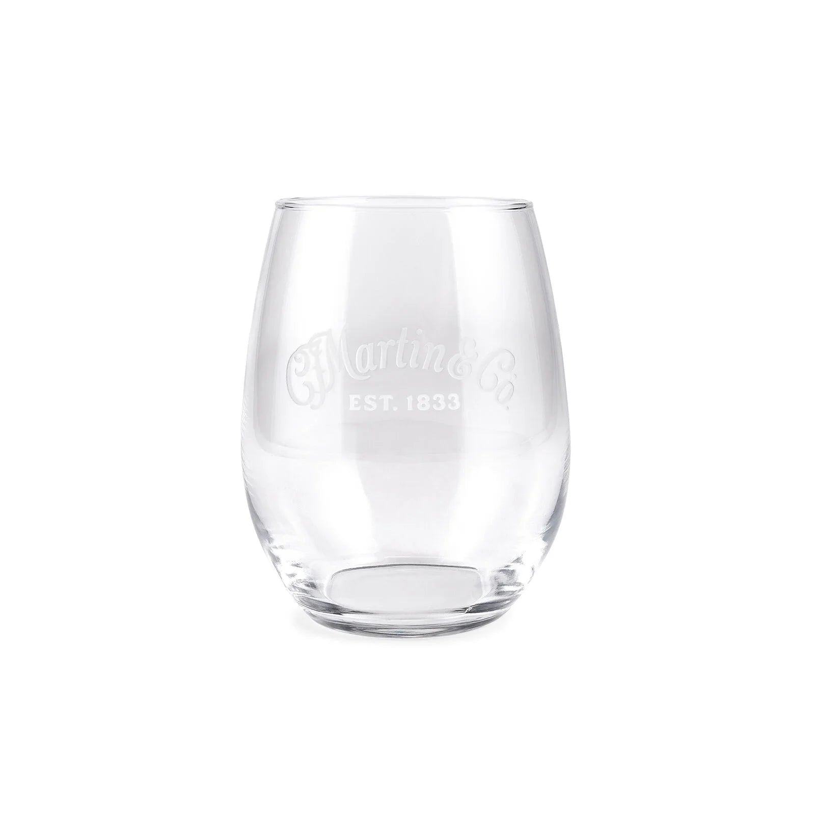 Martin Stemless Wine Glass with Etched Logo - 21 oz