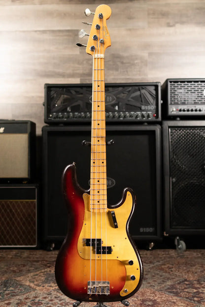 1958 Fender Vintage Precision Bass - 3 Tone Sunburst with Original Hardshell Case - Used