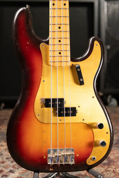 1958 Fender Vintage Precision Bass - 3 Tone Sunburst with Original Hardshell Case - Used