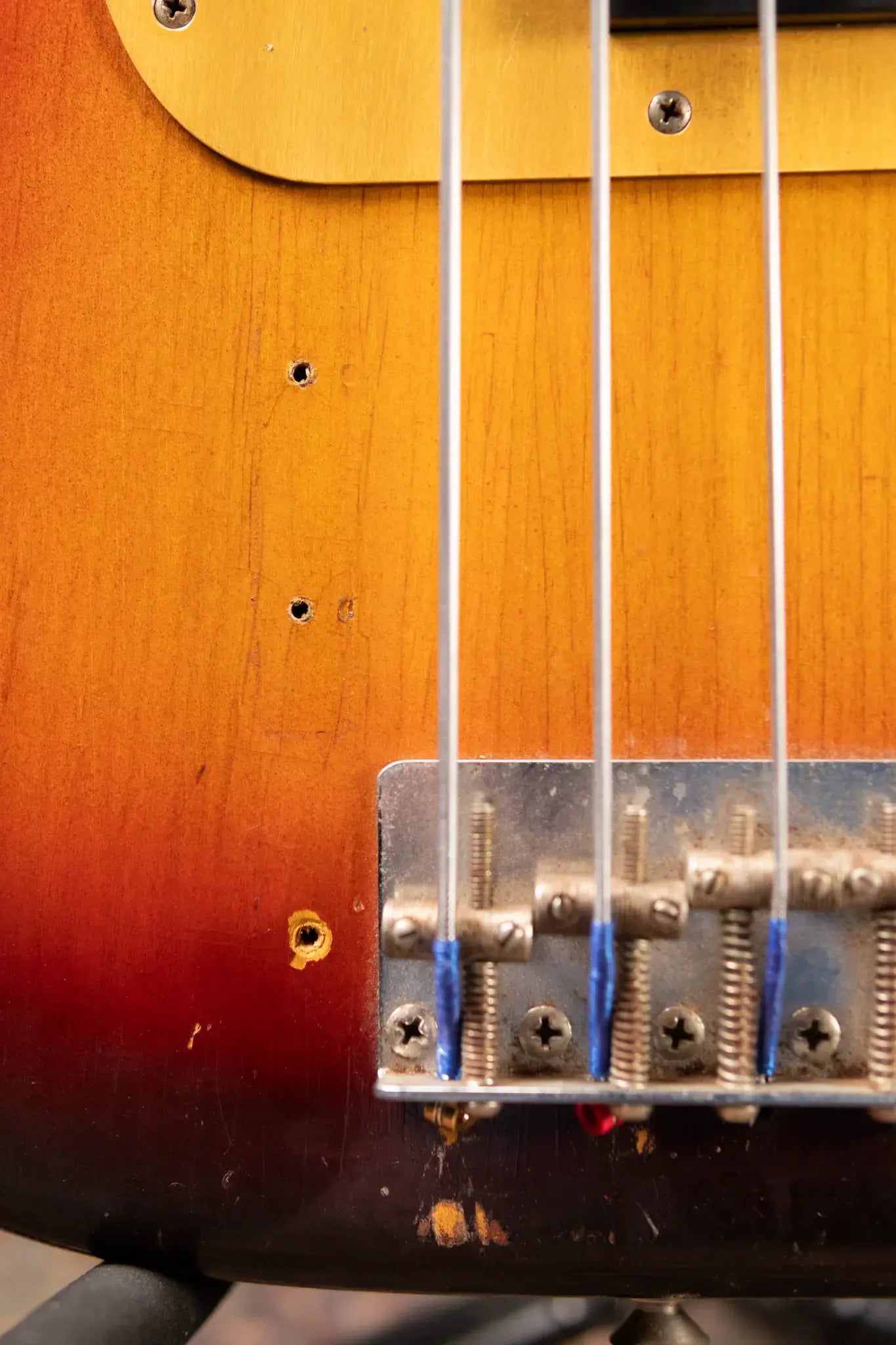 1958 Fender Vintage Precision Bass - 3 Tone Sunburst with Original Hardshell Case - Used