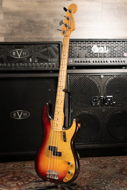1958 Fender Vintage Precision Bass - 3 Tone Sunburst with Original Hardshell Case - Used