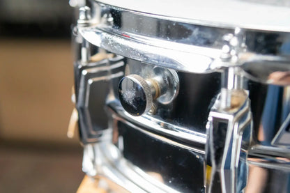 1972 Ludwig Supraphonic Olive/Blue Badge Snare Drum With Vintage Case