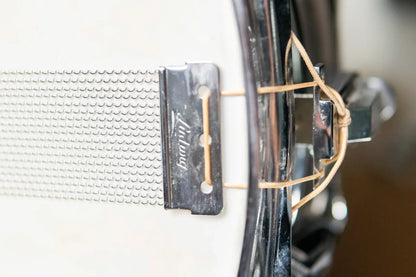 1972 Ludwig Supraphonic Olive/Blue Badge Snare Drum With Vintage Case