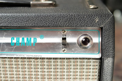 1976 Fender Champ 6-Watt 1x8" Silverface Guitar Combo Amplifier