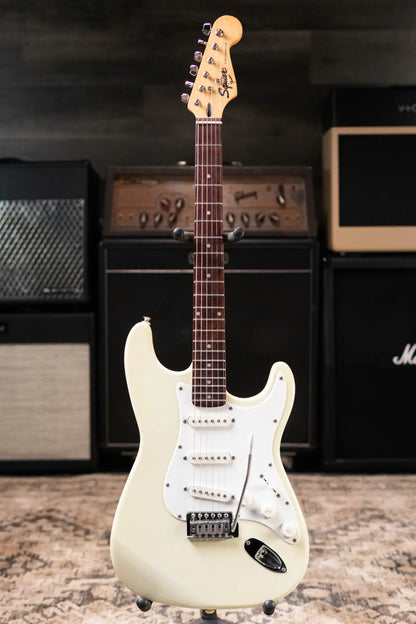Squier 1995 Standard Stratocaster with Rosewood Fretboard Made in Korea, Olympic White - Used
