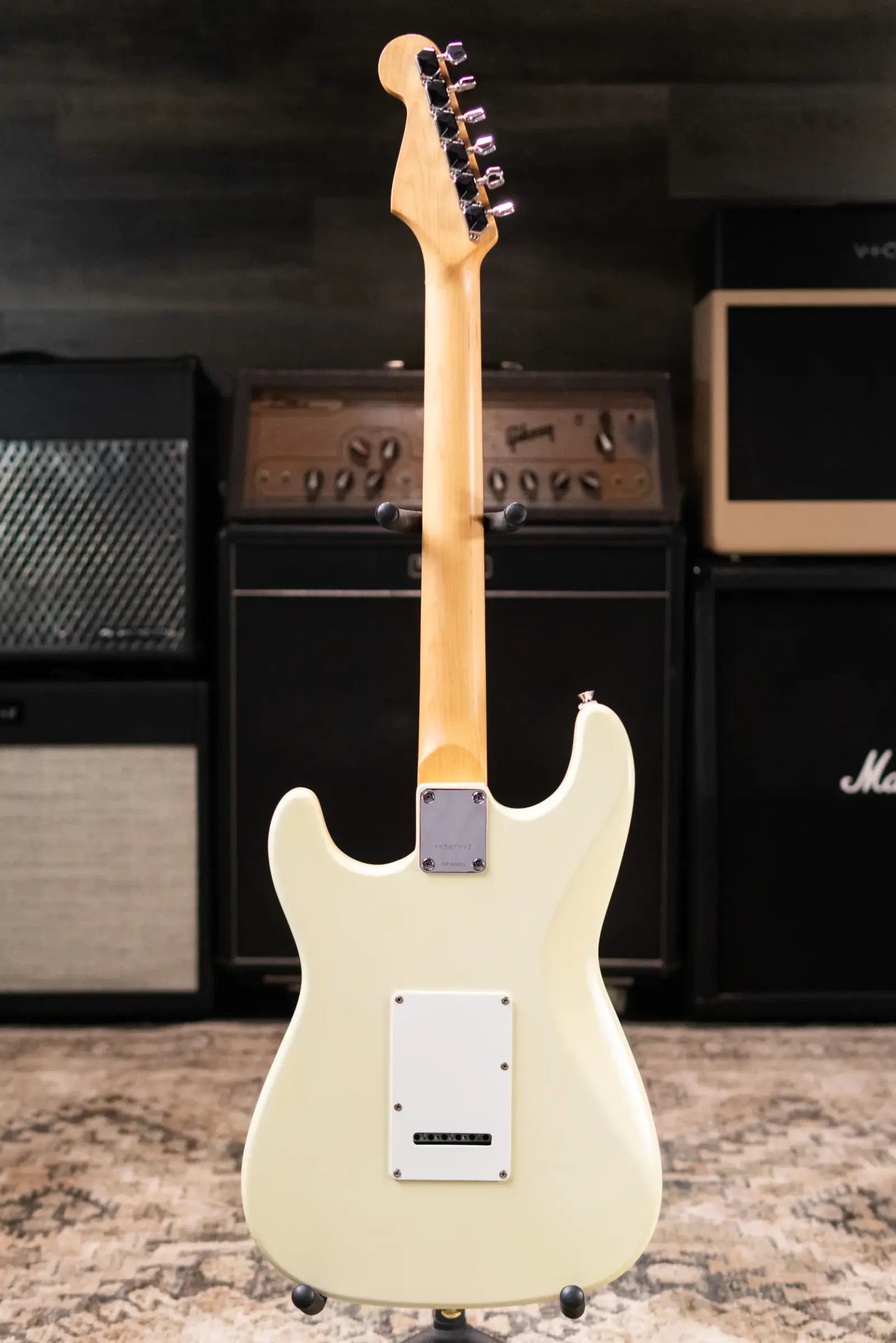 Squier 1995 Standard Stratocaster with Rosewood Fretboard Made in Korea, Olympic White - Used