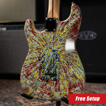 2003 Fender Special Edition Splatter Stratocaster Electric Guitar - Dakota Red with Gig Bag - Used