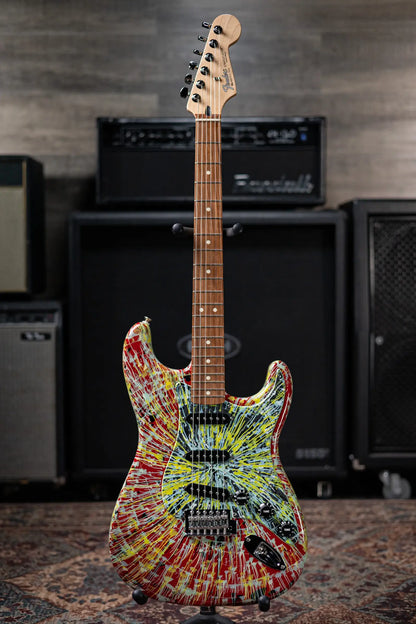2003 Fender Special Edition Splatter Stratocaster Electric Guitar - Dakota Red with Gig Bag - Used
