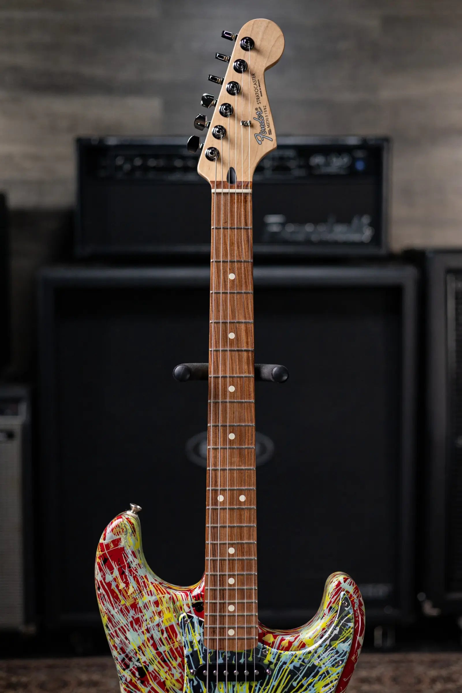 2003 Fender Special Edition Splatter Stratocaster Electric Guitar - Dakota Red with Gig Bag - Used