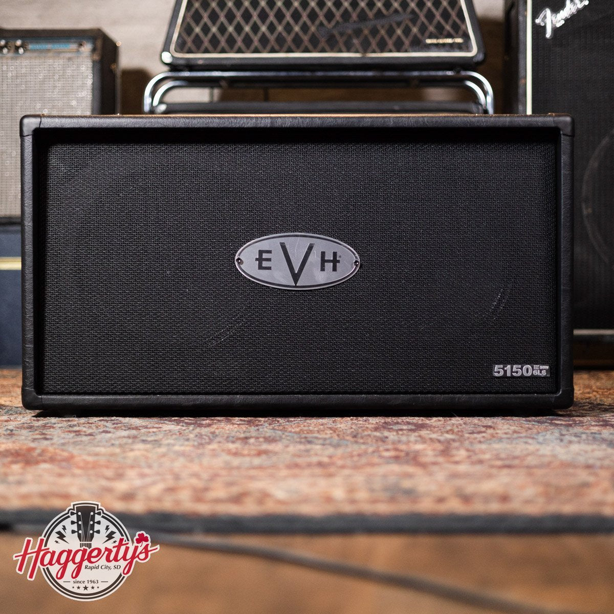 EVH 5150III 2X12 Speaker Cabinet 16 Ohm - Black - Floor Model